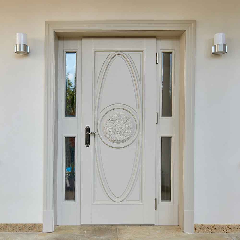 Piękne drzwi wejściowe drewniane na wymiar